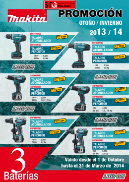 Makita - Folleto Otoño Invierno SUM. GAL[...]