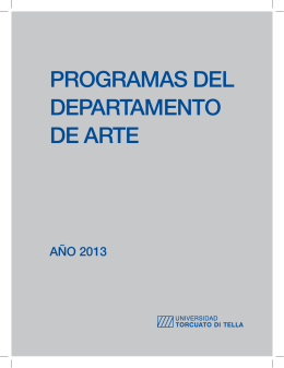 Programas Del DePartamento De arte