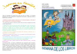 folleto SEMANA DE LOS LIBROS
