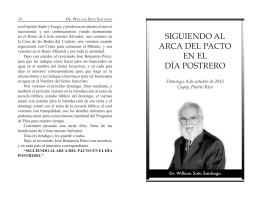 siguiendo al arca del pacto en el día postrero