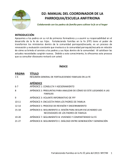 manual del coordinador de la parroquia/escuela anfitriona