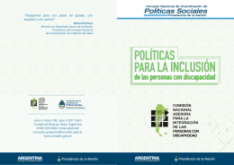 2651 - CONADIS - Folleto Programa para la Inclusión