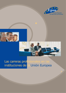 Carreras profesionales en las Instituciones de la UE
