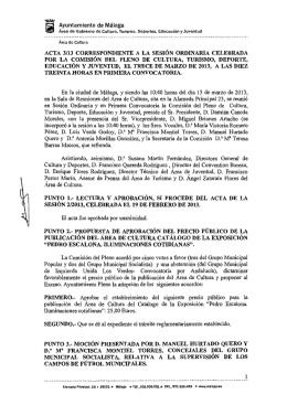 Acta de Comisión de 13 de marzo de 2013