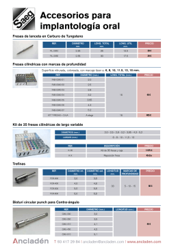Accesorios para implantología oral