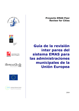 Guía de la revisión inter pares del sistema EMAS para las