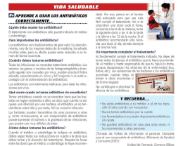 Aprende a usar los antibióticos correctamente