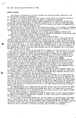 San José, ﬂosta Rica,30 setiembre de 1984. QUERIDO ALBERTO: