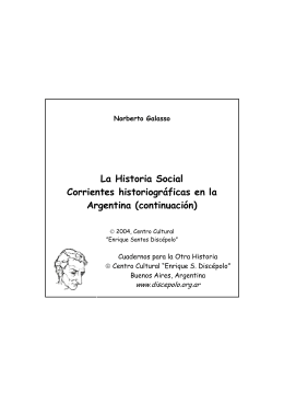 galasso la historia social