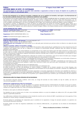 ACCION IBEX 35 ETF, FI COTIZADO