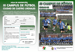 Folleto Campus Futbol 2012 - Ayuntamiento de Castro Urdiales