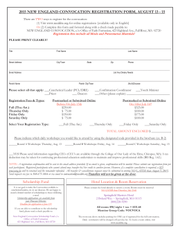 2015 new england convocation registration form, august