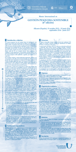 MASTER GESTION PESQUERA 4c (6ed):2015