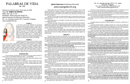 PALABRAS DE VIDA - Evangelio123.org