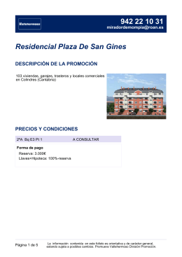 Residencial Plaza De San Gines