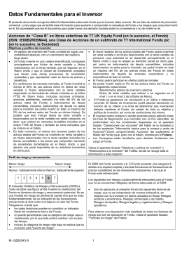 Datos Fundamentales para el Inversor