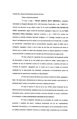 1°) Que a fojas 1 OSCAR AURELIO MOYA EMANUELLI