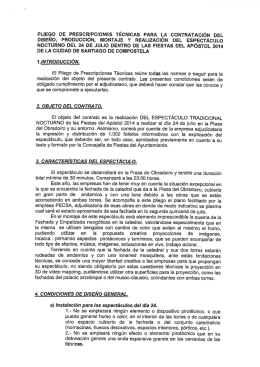 diseno, producción, montaje y realización del espectáculo