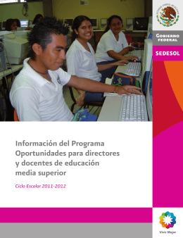 Folleto Información Educación Media Superior 2011