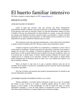El huerto familiar intensivo