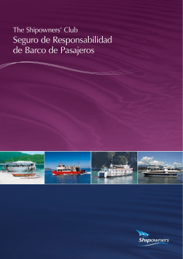 Seguro de Responsabilidad de Barco de Pasajeros