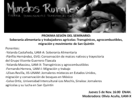 PROXIMA SESIÓN DEL SEMINARIO: Sóberanía