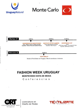 Conferencia en semana de la Moda