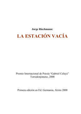 LA ESTACIÓN VACÍA