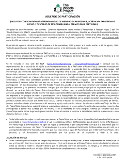ACUERDO DE PARTICIPACIÓN