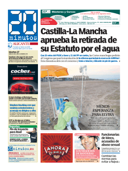 Castilla-La Mancha aprueba la retirada de su Estatuto por el agua