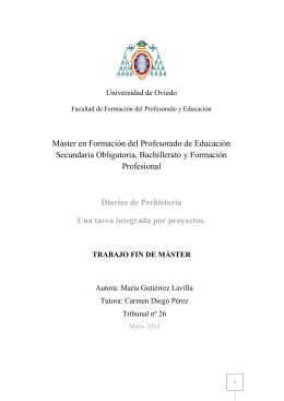 Máster en Formación del Profesorado de Educación Secundaria