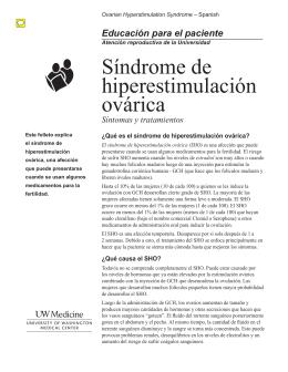 Síndrome de hiperestimulación ovárica - UWMC Health On-Line