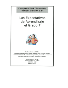 Las Expectativas - Evergreen Park School District 124