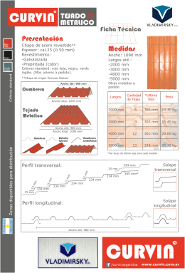 Folleto Tejado Metalico - Distribuidores