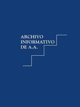 ARCHIVO INFORMATIVO DE A.A.