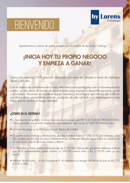 BIENVENIDO - Catálogo Calimod