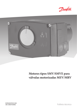 Motores tipos SMV/SMVE para válvulas