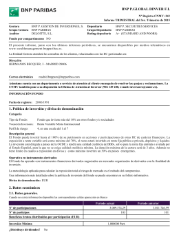 Último Informe Trimestral