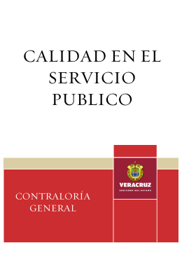 calidad en el servicio publico - Escuela de Administración Pública