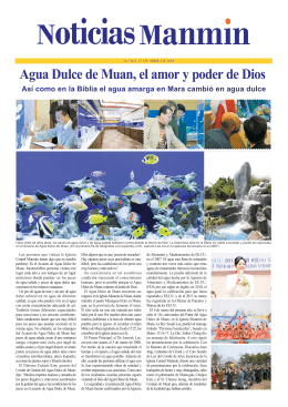 Agua Dulce de Muan, el amor y poder de Dios