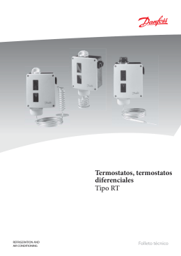 Termostatos, termostatos diferenciales Tipo RT