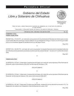 13 de Abril del 2005 - Gobierno del Estado de Chihuahua