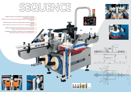 Folleto etiquetador Sequence, ideal para envases