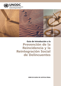 Prevención de la Reincidencia y la Reintegración Social de
