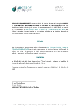 AyT Cedulas Cajas V- SUPLEMENTO AL FOLLETO