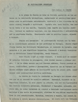 r"-.- . EL NACIONALISMO GEORGIANO
