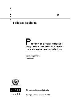 Prevenir en drogas: enfoques integrales y contextos culturales para