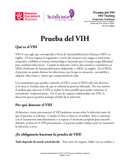 Prueba del VIH - Phoenix Children`s Hospital