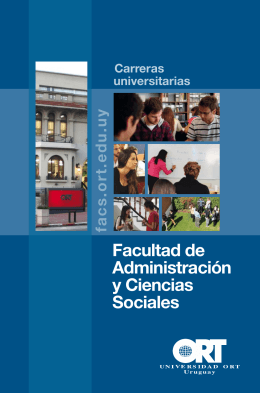 Plan de estudios - Facultad de Administración y Ciencias Sociales