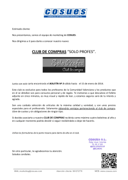 CLUB DE COMPRAS “SOLO PROFES”.